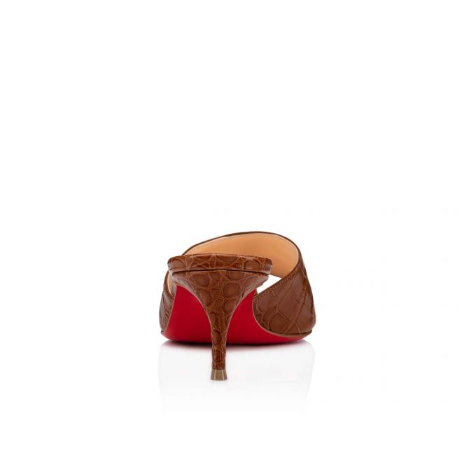 Christian Louboutin East Mule 55 Calf Mules Mules Kadın Kahverengi | Türkiye MZ4-89438A6