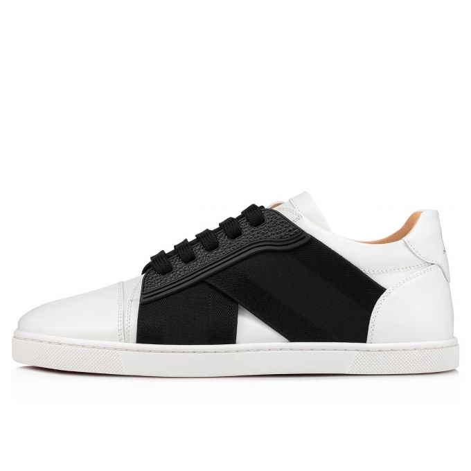 Christian Louboutin Elastikid 000 Calf Sneakers Spor Ayakkabı Kadın Beyaz Siyah | Türkiye IY9-66286V2