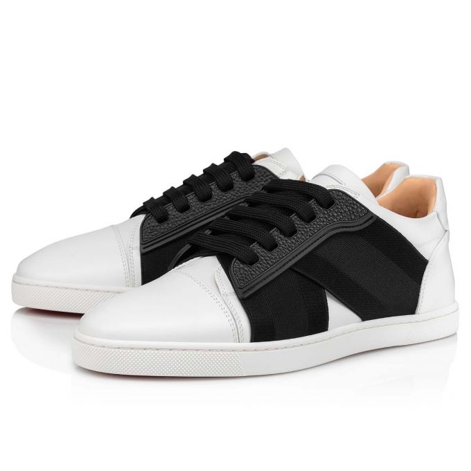 Christian Louboutin Elastikid 000 Calf Sneakers Spor Ayakkabı Kadın Beyaz Siyah | Türkiye IY9-66286V2