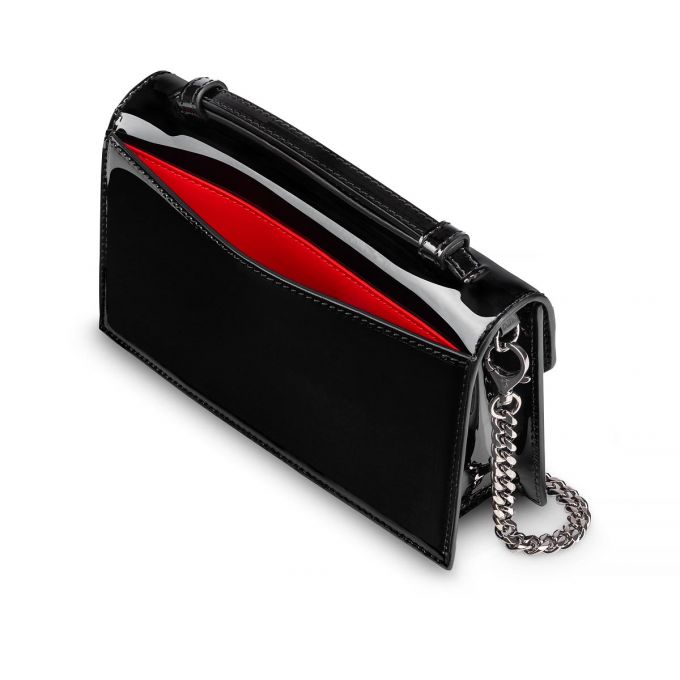 Christian Louboutin Elisa Baguette S Classic Leather Cross Body Bags Atlet Çanta Kadın Siyah | Türkiye EJ4-01330Y5