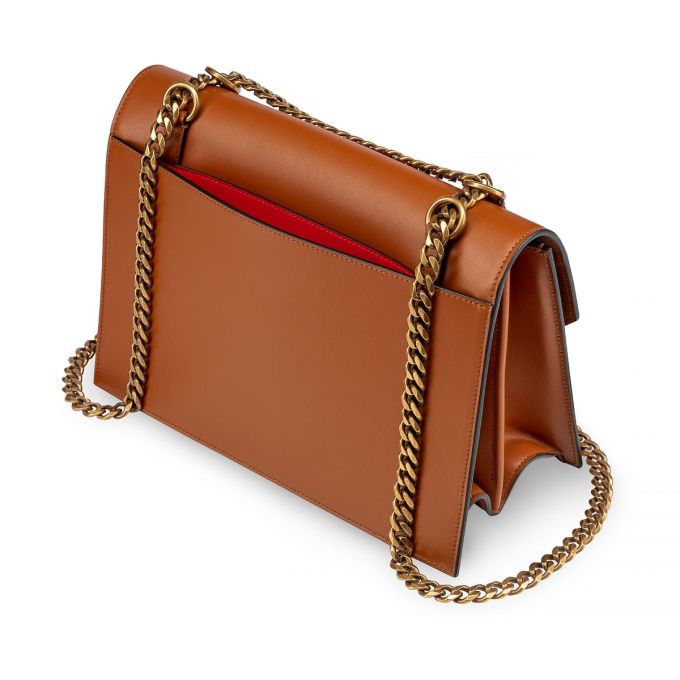 Christian Louboutin Elisa Large Coconut Classic Leather Cross Body Bags Atlet Çanta Kadın Kahverengi | Türkiye RM5-97179Q3