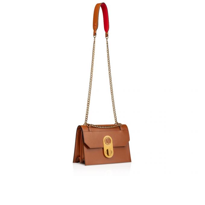 Christian Louboutin Elisa Large Coconut Classic Leather Cross Body Bags Atlet Çanta Kadın Kahverengi | Türkiye RM5-97179Q3