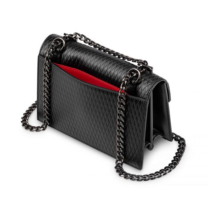 Christian Louboutin Elisa Mini Creative Leather Cross Body Bags Atlet Çanta Kadın Siyah | Türkiye TI4-07670A0