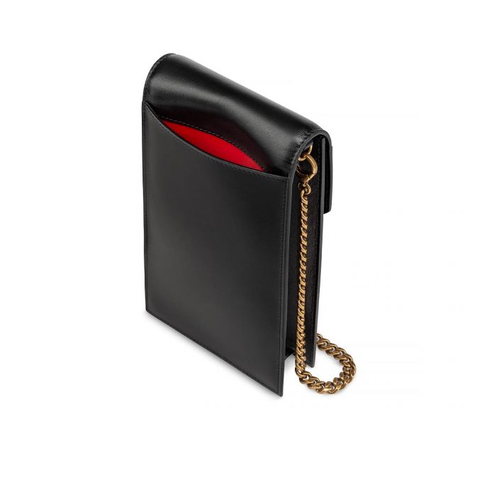 Christian Louboutin Elisa Ph Pouch Classic Leather Pouches Kese Çanta Kadın Siyah | Türkiye YM9-28642R5