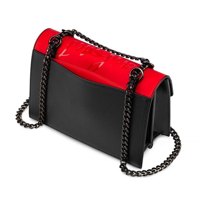 Christian Louboutin Elisa Small Gomme Cross Body Bags Atlet Çanta Kadın Kırmızı Siyah | Türkiye ZW7-63246V4