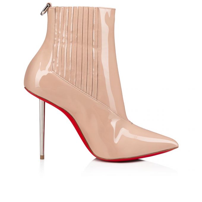 Christian Louboutin Epic Boot 100 Patent Boots Bot Kadın Beyaz | Türkiye HX9-68076G0