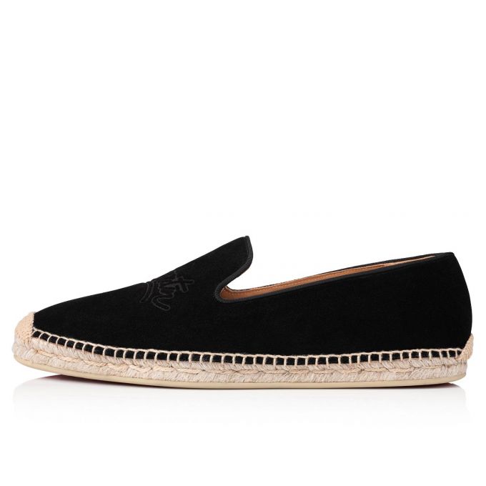 Christian Louboutin Esparadra Calf Espadriller Espadriller & Sandaletler Erkek Siyah | Türkiye ZL0-50345R2