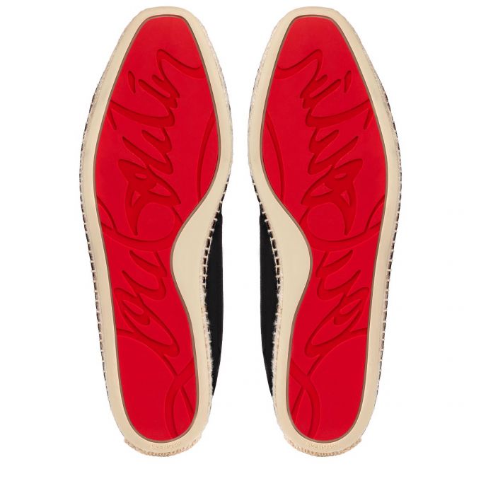 Christian Louboutin Esparadra Calf Espadriller Espadriller & Sandaletler Erkek Siyah | Türkiye ZL0-50345R2