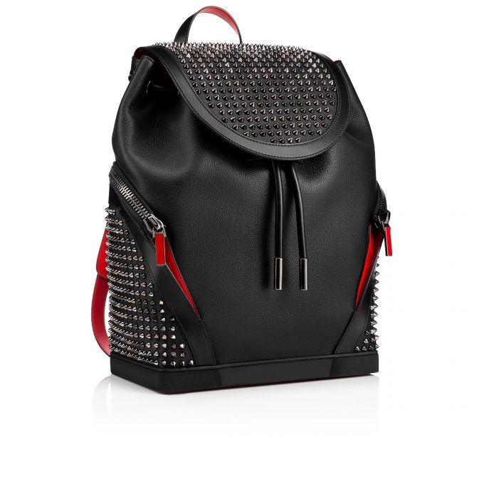 Christian Louboutin Explorafunk Calfskin Backpack Sırt Çantası Erkek Siyah Renkli | Türkiye XG9-20982U6