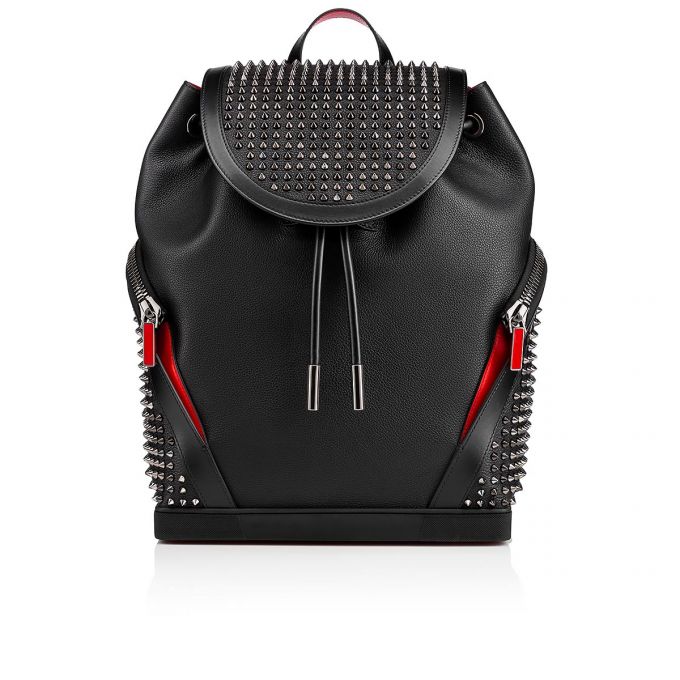 Christian Louboutin Explorafunk Calfskin Backpack Sırt Çantası Erkek Siyah Renkli | Türkiye XG9-20982U6