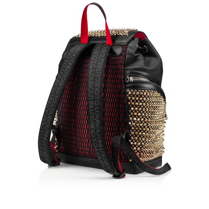 Christian Louboutin Explorafunk S Classic Leather Backpack Sırt Çantası Erkek Siyah Renkli | Türkiye KL8-27302S2