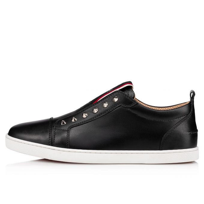 Christian Louboutin F.A.V Fique A Vontade Calf Sneakers Spor Ayakkabı Erkek Siyah | Türkiye RE0-64126E3