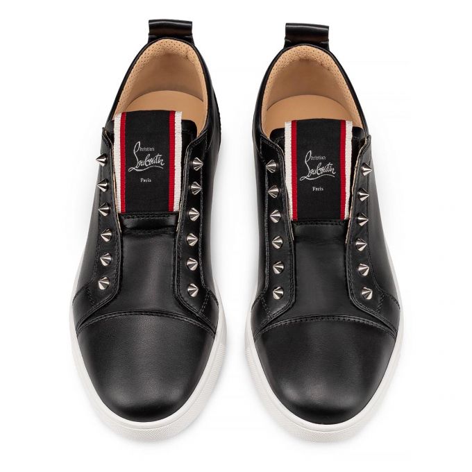 Christian Louboutin F.A.V Fique A Vontade Calf Sneakers Spor Ayakkabı Erkek Siyah | Türkiye RE0-64126E3