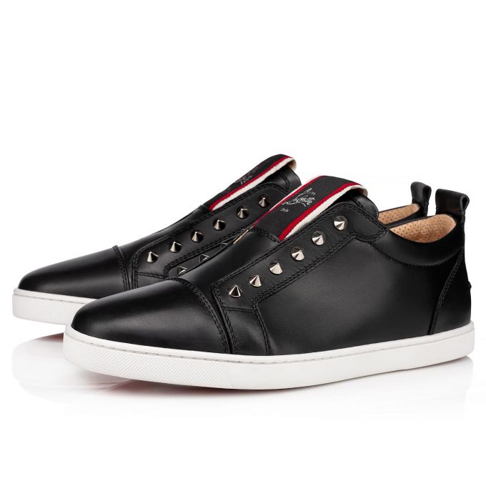 Christian Louboutin F.A.V Fique A Vontade Calf Sneakers Spor Ayakkabı Erkek Siyah | Türkiye RE0-64126E3