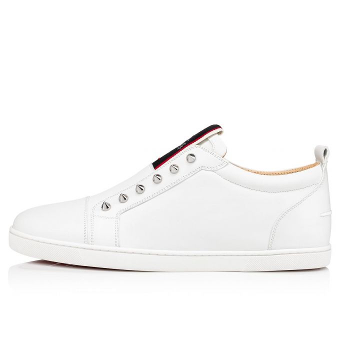 Christian Louboutin F.A.V Fique A Vontade Calf Sneakers Spor Ayakkabı Erkek Beyaz | Türkiye IX1-38823E1