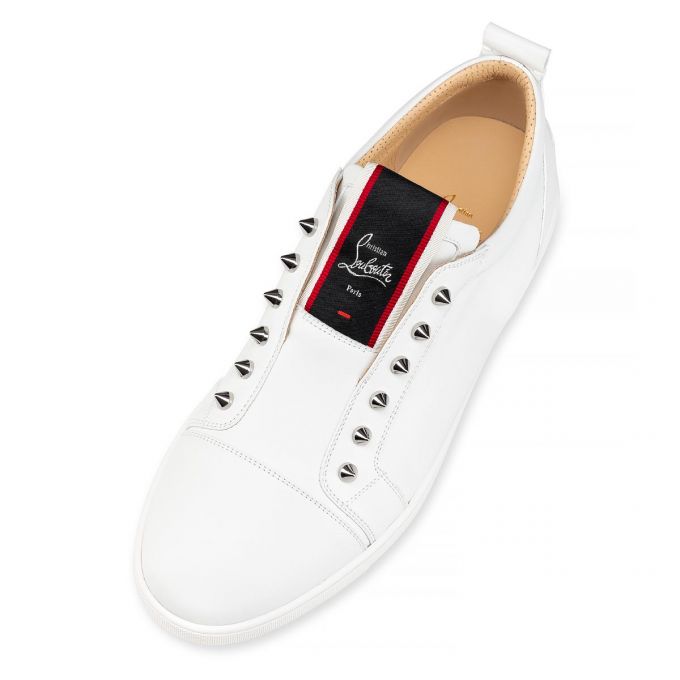 Christian Louboutin F.A.V Fique A Vontade Calf Sneakers Spor Ayakkabı Erkek Beyaz | Türkiye IX1-38823E1