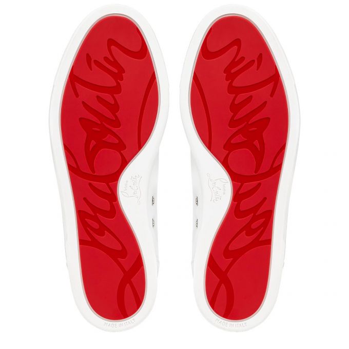 Christian Louboutin F.A.V Fique A Vontade Calf Sneakers Spor Ayakkabı Erkek Beyaz | Türkiye IX1-38823E1