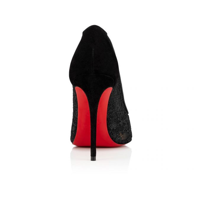 Christian Louboutin Follies Lace 100 Version Dentelle Pumps Stiletto Kadın Siyah | Türkiye BP5-61956Y4