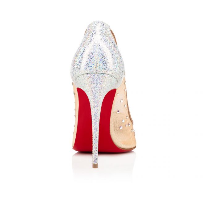 Christian Louboutin Follies Strass 100 Version Ab Classic Fabric Pumps Stiletto Kadın Beyaz | Türkiye NX7-24762D5