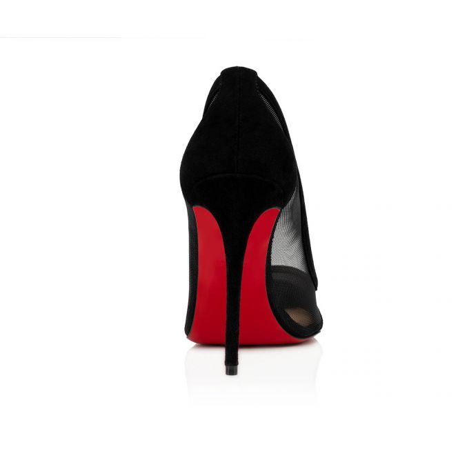 Christian Louboutin Galativi 100 100 Version Veau Velours Pumps Stiletto Kadın Siyah | Türkiye YO6-87718J5