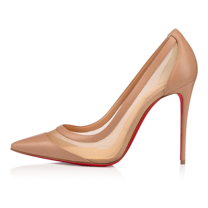 Christian Louboutin Galativi 100 Version Nappa Pumps Stiletto Kadın Bej Rengi | Türkiye ZH6-02710E4