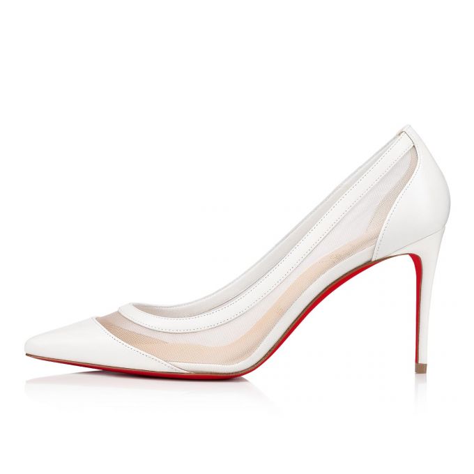 Christian Louboutin Galativi 85 85 Version Classic Fabric Pumps Stiletto Kadın Beyaz | Türkiye RZ2-03830Y2