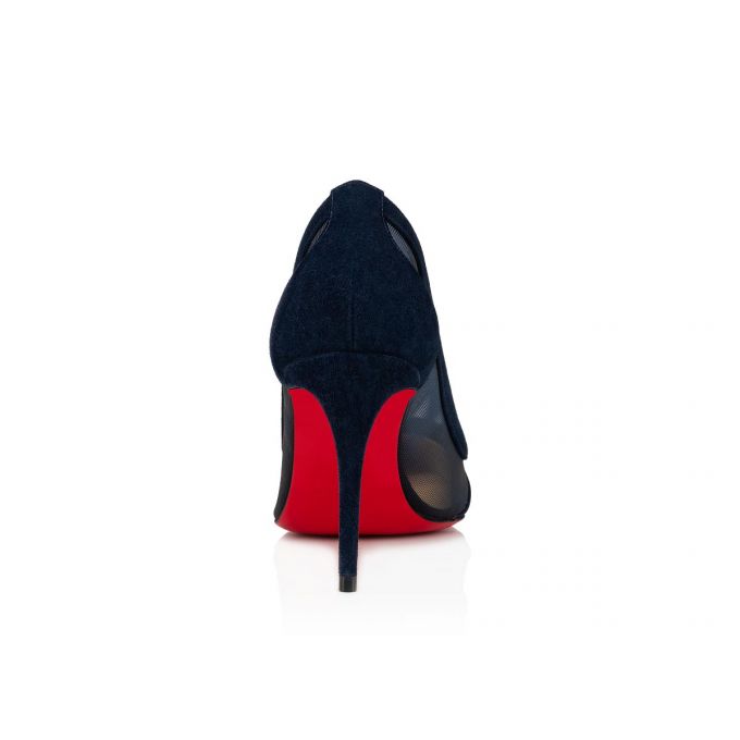 Christian Louboutin Galativi 85 Version Marine Veau Velours Pumps Stiletto Kadın Lacivert | Türkiye DL0-82848R0