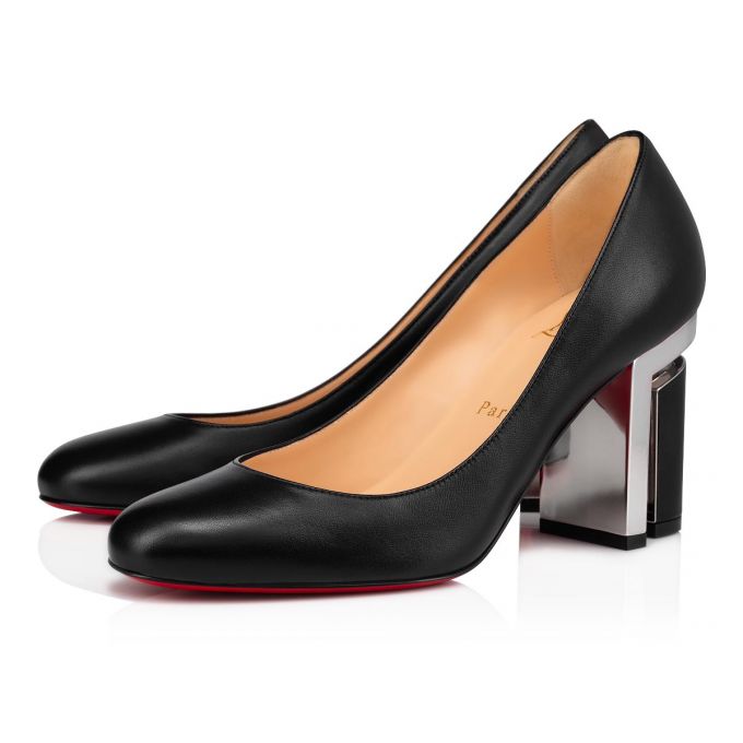 Christian Louboutin Geleutourni 85 Nappa Pumps Stiletto Kadın Siyah Gümüş | Türkiye QQ1-61936R0