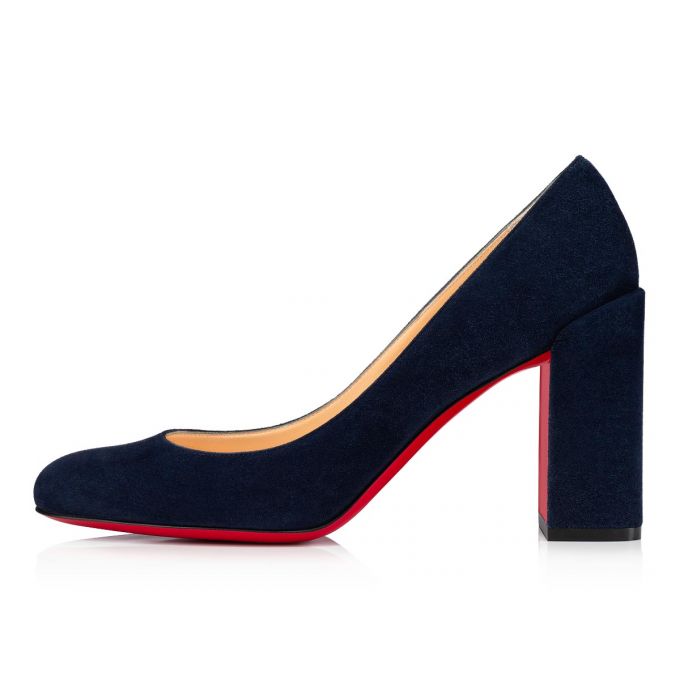 Christian Louboutin Gennana 85 Nocturne Veau Velours Pumps Stiletto Kadın Siyah | Türkiye PC5-85208E4