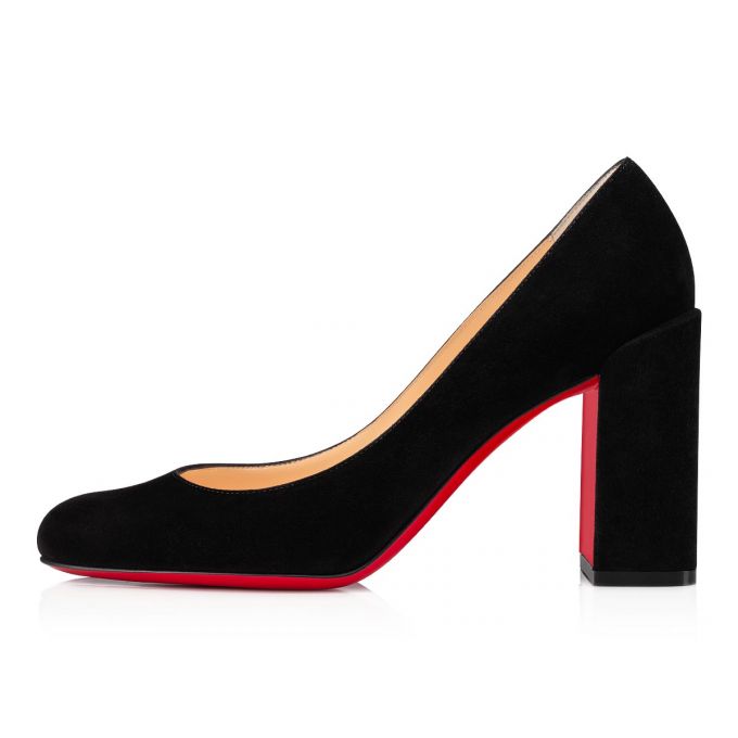 Christian Louboutin Gennana 85 Veau Velours Pumps Stiletto Kadın Siyah | Türkiye AU4-10971G6