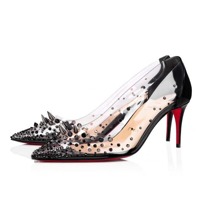 Christian Louboutin Grotika 70 Pvc Pumps Stiletto Kadın Siyah | Türkiye AT6-30873U5