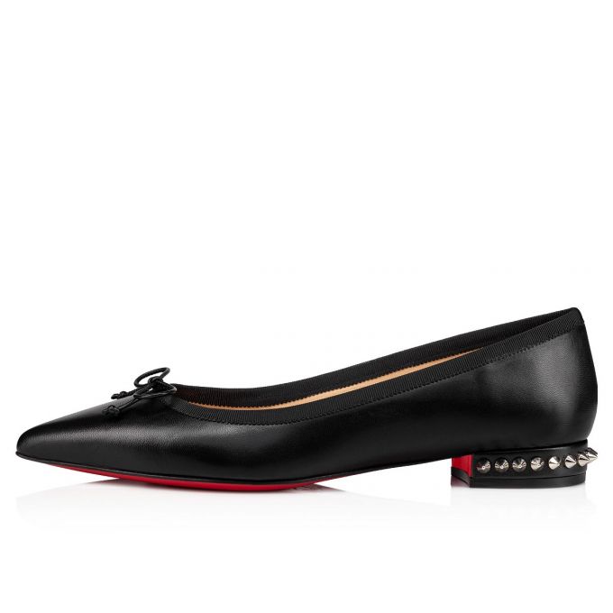 Christian Louboutin Hall 000 Version Nappa Flats Düz Ayakkabı Kadın Siyah | Türkiye DB3-52695U8