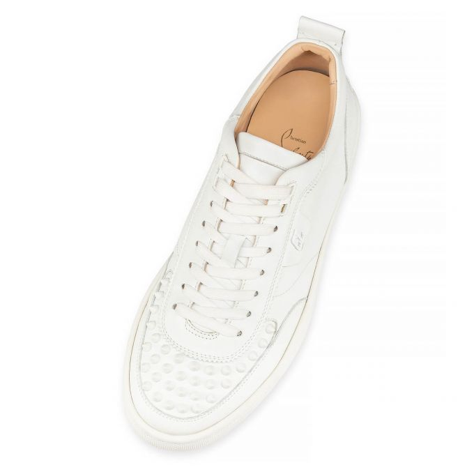 Christian Louboutin Happyrui Spikes 000 Mat Calf Sneakers Spor Ayakkabı Erkek Beyaz | Türkiye BS3-08930K4