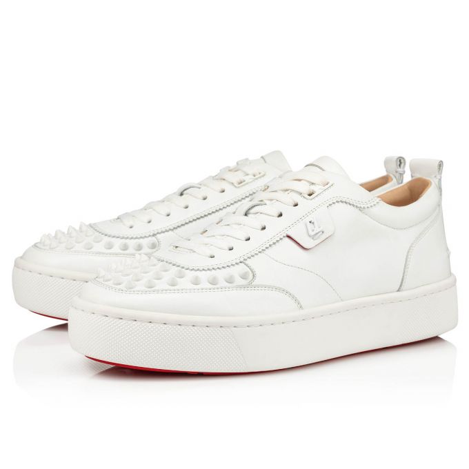 Christian Louboutin Happyrui Spikes 000 Mat Calf Sneakers Spor Ayakkabı Erkek Beyaz | Türkiye BS3-08930K4