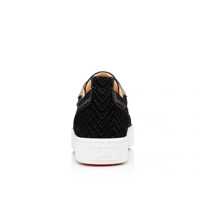 Christian Louboutin Happyrui Spikes Creative Leather Sneakers Spor Ayakkabı Erkek Siyah Gümüş | Türkiye RY5-87898P1