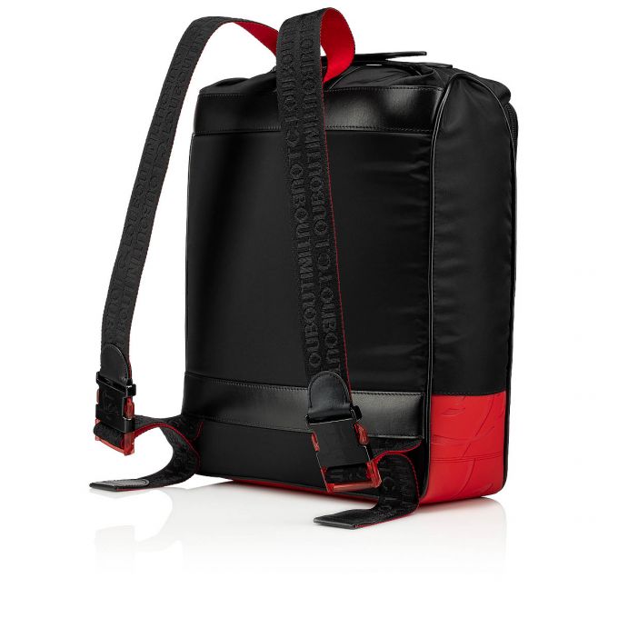 Christian Louboutin Hop'N Zip Classic Fabric Backpack Sırt Çantası Erkek Siyah | Türkiye JH7-92049V8