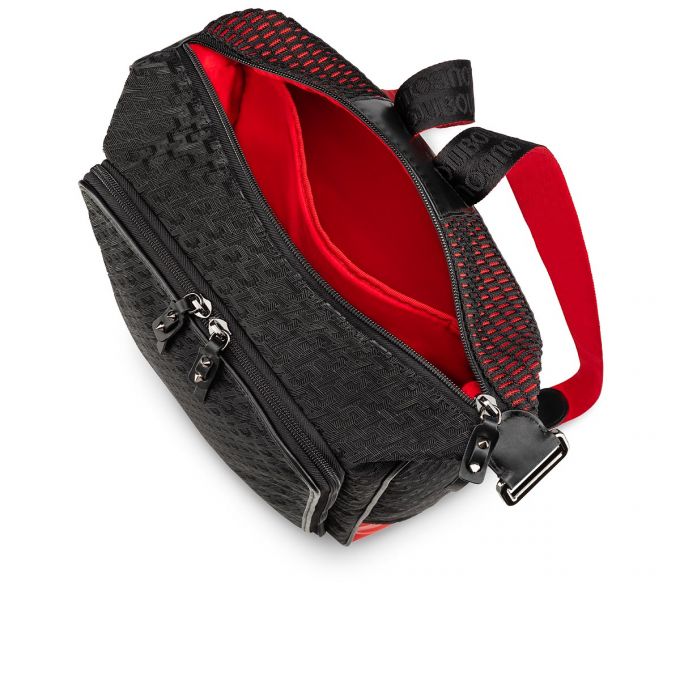 Christian Louboutin Hop'N Zip Creative Fabric Backpack Sırt Çantası Erkek Siyah | Türkiye IS7-96919S3