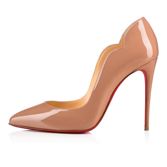 Christian Louboutin Hot Chick 100 100 Patent Pumps Stiletto Kadın Bej Rengi | Türkiye YV0-59875A6