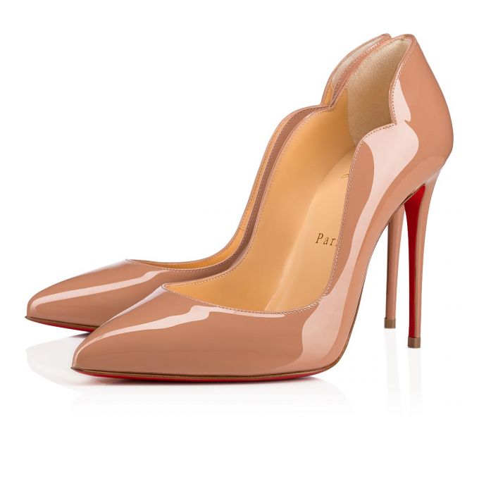 Christian Louboutin Hot Chick 100 100 Patent Pumps Stiletto Kadın Bej Rengi | Türkiye YV0-59875A6