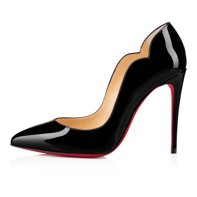 Christian Louboutin Hot Chick 100 100 Patent Pumps Stiletto Kadın Siyah | Türkiye OO5-74497B4