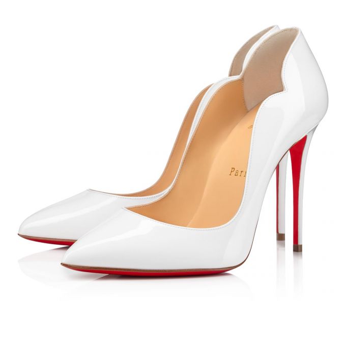 Christian Louboutin Hot Chick 100 100 Patent Pumps Stiletto Kadın Beyaz | Türkiye QJ5-85998S4