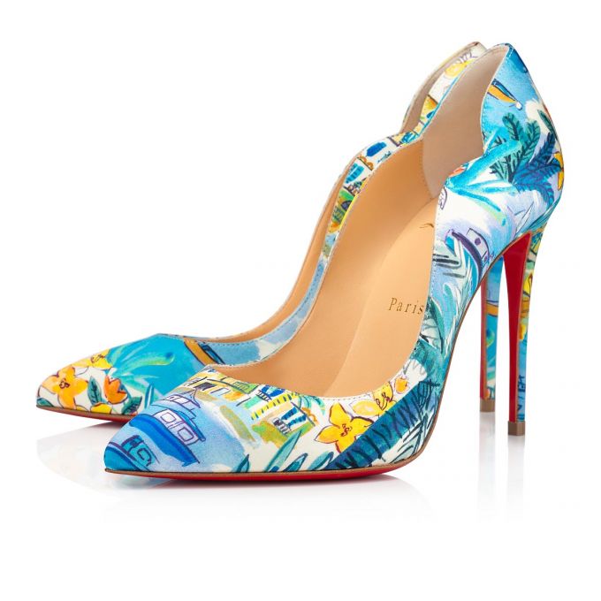 Christian Louboutin Hot Chick 100 Crepe Satin/Satin/Lurex Pumps Stiletto Kadın Renkli | Türkiye SB4-49184G4