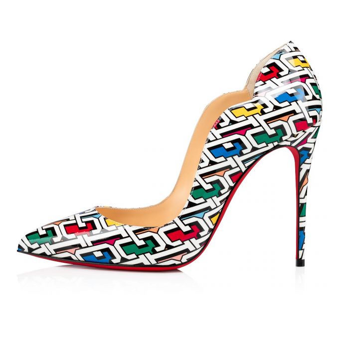 Christian Louboutin Hot Chick 100 Patent Pumps Stiletto Kadın Renkli | Türkiye ZU0-75817V3