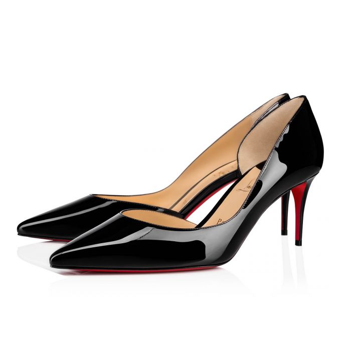 Christian Louboutin Iriza 070 70 Patent Pumps Stiletto Kadın Siyah | Türkiye IK7-40134K5