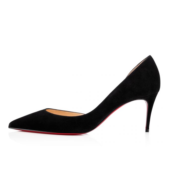 Christian Louboutin Iriza 070 70 Veau Velours Pumps Stiletto Kadın Siyah | Türkiye NW5-21272E6