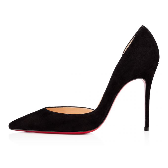 Christian Louboutin Iriza 100 100 Veau Velours Pumps Stiletto Kadın Siyah | Türkiye JK0-31723D1