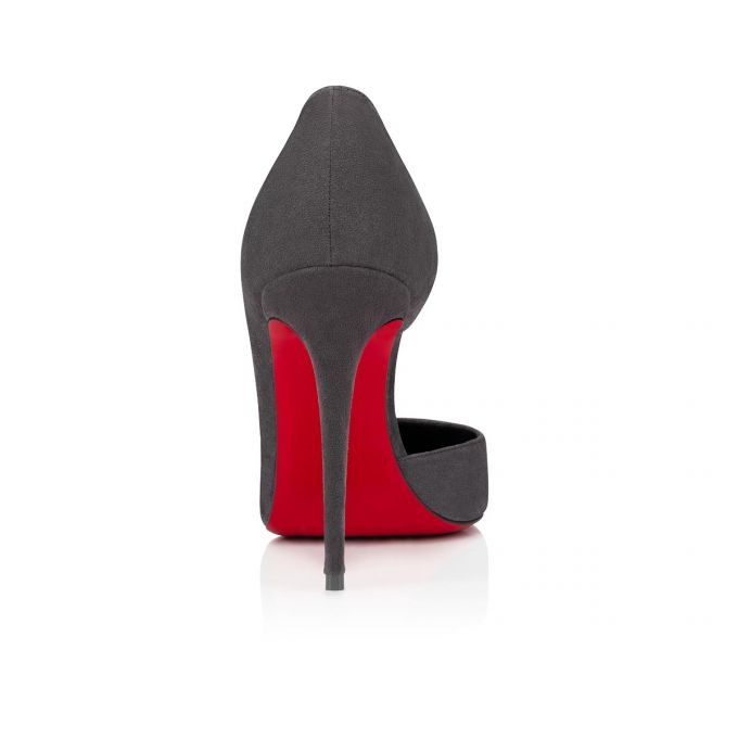 Christian Louboutin Iriza 100 Veau Velours Pumps Stiletto Kadın Gri | Türkiye YX8-87748P0