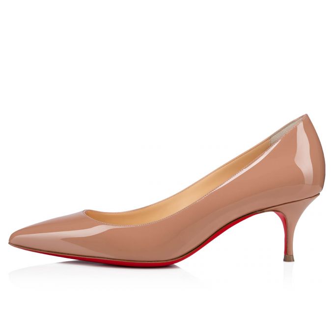 Christian Louboutin Kate 055 55 Patent Pumps Stiletto Kadın Bej Rengi | Türkiye NU4-12351Y9