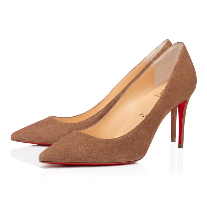 Christian Louboutin Kate 085 85 Fennec Veau Velours Pumps Stiletto Kadın Haki | Türkiye XF9-76067A6