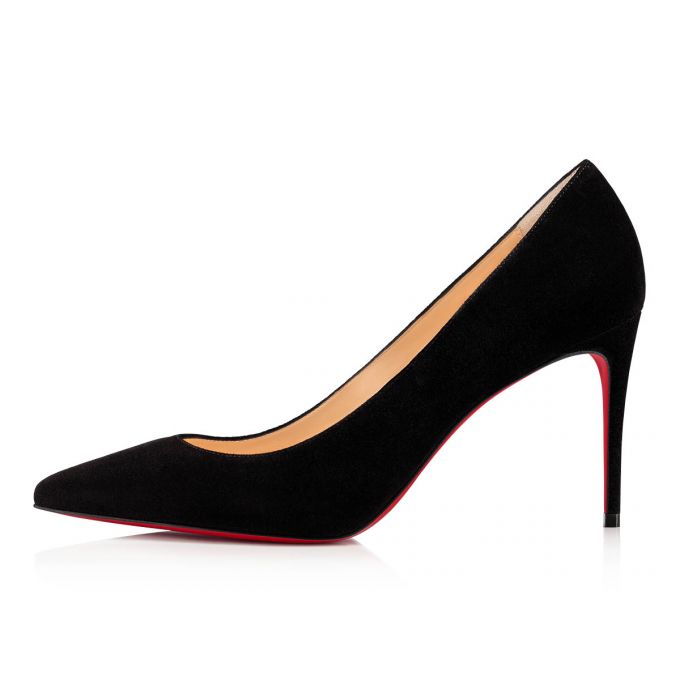 Christian Louboutin Kate 085 85 Veau Velours Pumps Stiletto Kadın Siyah | Türkiye VI3-89448X7